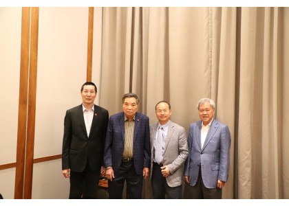 邝锦荣会长陪同江门市政协代表团拜访泰国前副总理陈景镇阁下、泰国广肇会馆前理事长马灿利先生